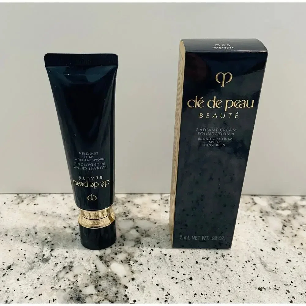 Cle de Peau Beaute Radiant Cream Foundation O80 Deep Ocher 21ml 0.88 oz NEW